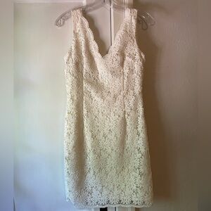 Elegant Cream Lace Dress